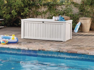 Zahradní úložný box Keter Rockwood 570 L krémový