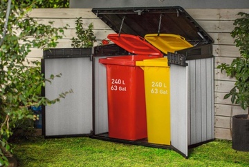 Zahradní uložný box Keter Elite Store 1150 L šedočerný