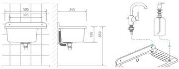 Kuchyňský dřez Zelvo Compact 505 White
