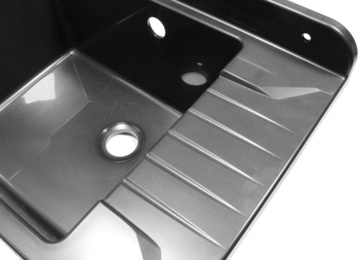 Kuchyňský dřez Zelvo Compact 505 Black silvery