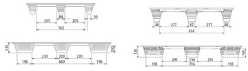 Lisovaná paleta INKA F8 LF 135x800x1200mm