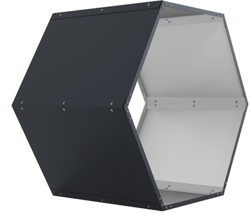 Kovový dřevník G21 HEX 53, antracitový