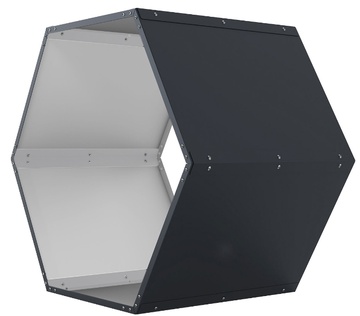 Kovový dřevník G21 HEX 53, antracitový