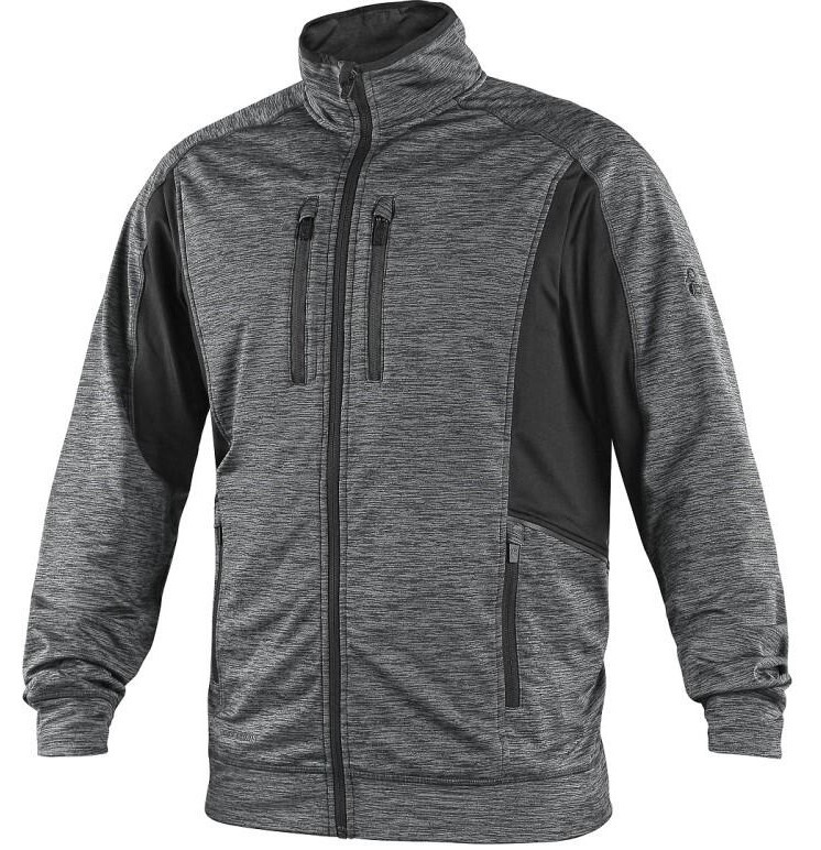 Pánská mikina CXS LEONIS šedo - černá, vel. 5XL