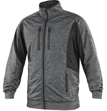 Pánská mikina CXS LEONIS šedo - černá, vel. 5XL