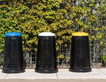 Stojan na pytle na tříděný odpad Stefanplast PROFI, bílé víko