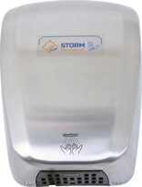 Horkovzdušný vysoušeč rukou Jet Dryer Storm kovový stříbrný