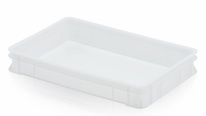 Plastová přepravka cukrářská nízká bez víka 18l natur
