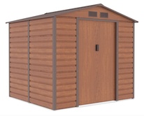 Plechový domek na zahradu G21 GAH 407, hnědý