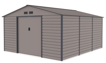 Plechový domek na zahradu G21 GAH 1300, šedý