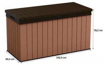 Zahradní úložná bedna KETER DARWIN 570l hnědá
