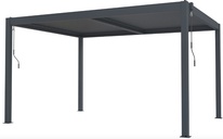 Hliníková Bioklimatická pergola G21 Austin 4x3m, antracitová