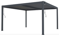 Hliníková Bioklimatická pergola G21 Austin 4x4m, antracitová