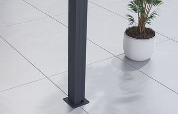 Hliníková Bioklimatická pergola G21 Austin 4x4m, antracitová