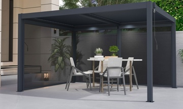 Hliníková Bioklimatická pergola G21 Austin 4x4m, antracitová