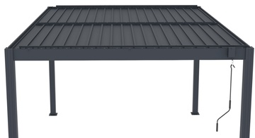 Hliníková Bioklimatická pergola G21 Austin 4x4m, antracitová