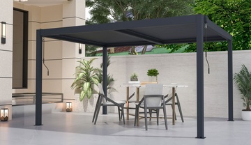 Hliníková Bioklimatická pergola G21 Austin 4x4m, antracitová