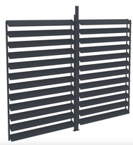 Otočná hliníková lamelová stěna G21 pro pergolu Austin 2,8x2,2 m antracitová