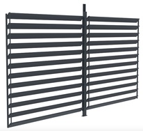 Otočná hliníková lamelová stěna G21 pro pergolu Austin 3,7x2,2 m antracitová