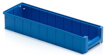 Plastový regálový zásobník 50x15,6x9 cm, modrý