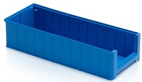 Plastový regálový zásobník 60x23,4x14 cm, modrý