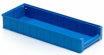 Plastový regálový zásobník 60x23,4x9 cm, modrý