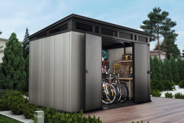 Plastový zahradní domek KETER ARTISAN 11x7 šedý/antracit s podlahou