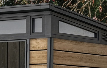 Plastový zahradní domek KETER PENT Signature Ashwood 7x7 hnědý s podlahou