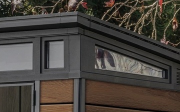 Plastový zahradní domek KETER PENT Signature Walnut 9x7 hnědý s podlahou