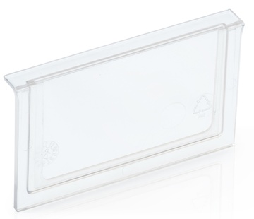 Čelní držák štítků pro regálové boxy 117x90 mm
