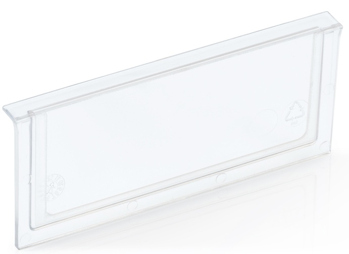Čelní držák štítků pro regálové boxy 156x90 mm