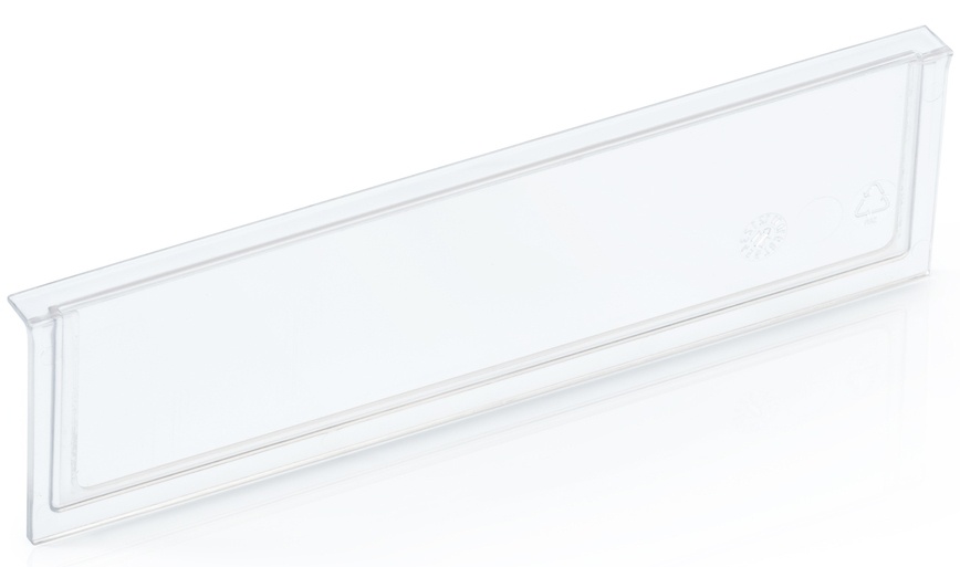 Čelní držák štítků pro regálové boxy 234x90 mm