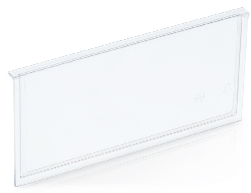 Čelní držák štítků pro regálové boxy 234x140 mm
