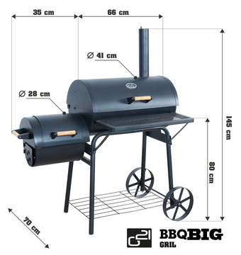 Gril na dřevěné uhlí G21 BBQ big