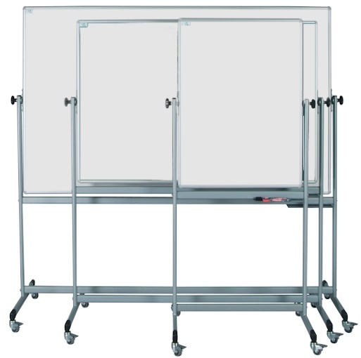 Keramická tabule pro popis fixem EkoTAB, pojízdná 200x120 cm