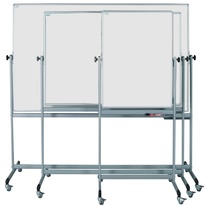 Keramická tabule pro popis fixem EkoTAB, pojízdná 200x120 cm