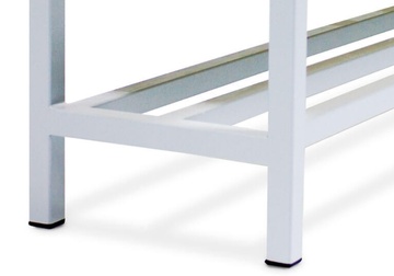 Šatní lavice oboustranná s 26 věšáky 1800x2000x830mm - lamino/kov