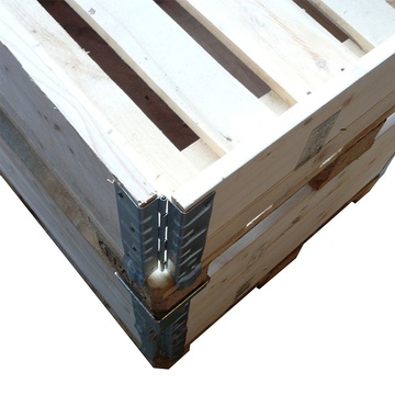Kovový fixační roh LOG-FIX na dřevěnou ohrádku palet 80 ks