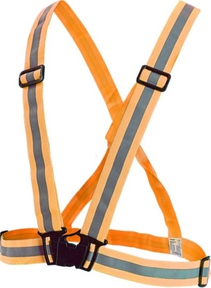 Reflexní kříž elastický oranžový Canis Cross UNI velikost