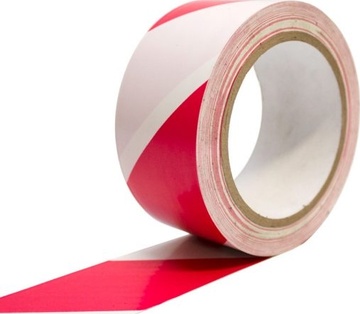 Vyznačovací podlahová páska COBAtape 50mm x 33m bílo-červená