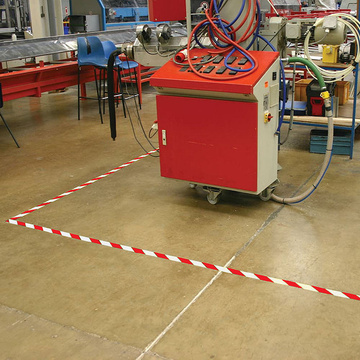 Vyznačovací podlahová páska COBAtape 50mm x 33m bílo-červená