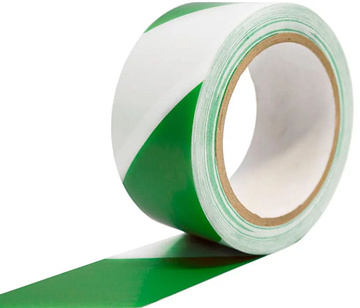 Vyznačovací podlahová páska COBAtape 50mm x 33m bílo-zelená