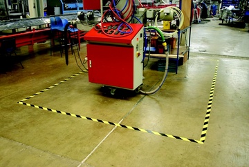 Vyznačovací podlahová páska COBAtape 50mm x 33m černo-žlutá