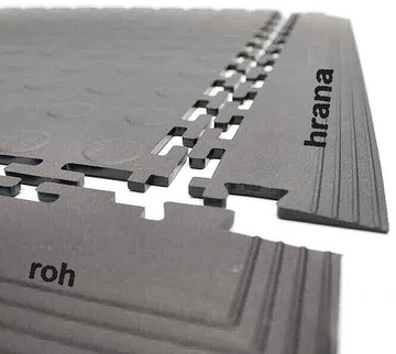 Rohový díl k rohoži COBA Tough Lock žlutý 7mm, 4ks