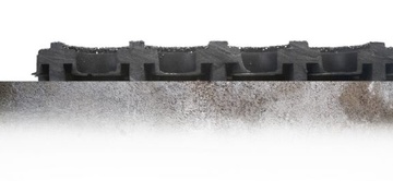 Gumová průmyslová rohož COBA Fatigue-Step Grit Top černá 0,9 m x 0,9 m