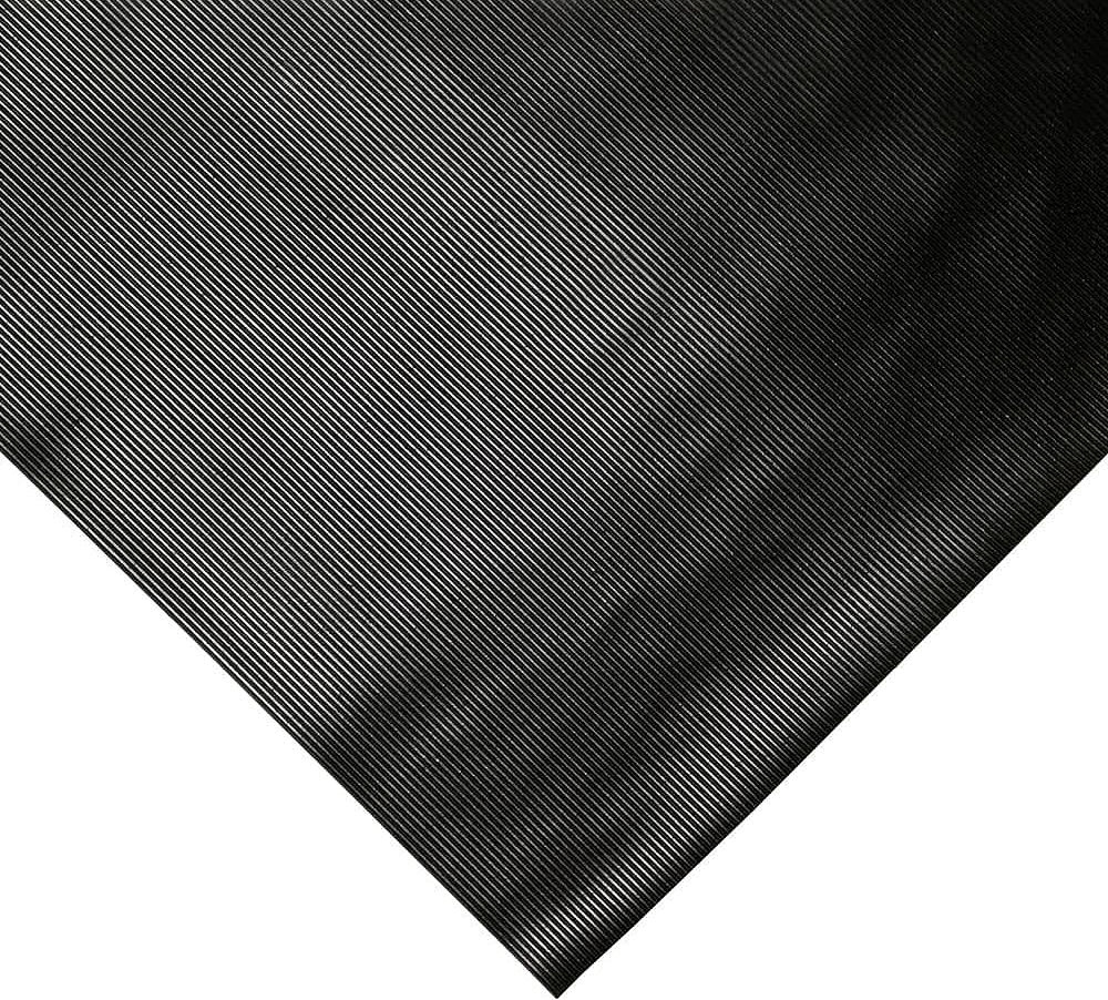 Průmyslová rýhovaná podlahovina COBArib černá 0,9 x 10m