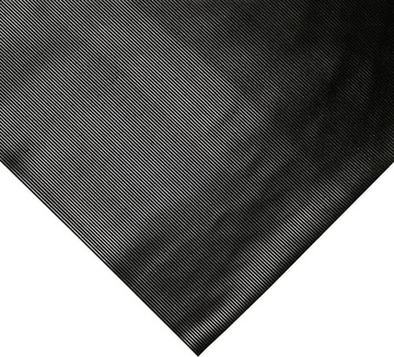 Průmyslová rýhovaná podlahovina COBArib černá 0,9 x 10m