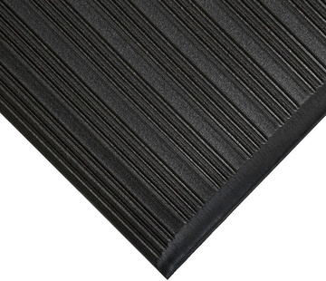 Průmyslová protiúnavová rohož COBA Orthomat Ribbed černá 0,9m x bm