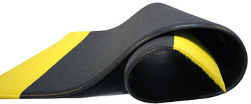 Průmyslová protiúnavová rohož COBA Orthomat Safety černo-žlutá 0,9 x 18,3m
