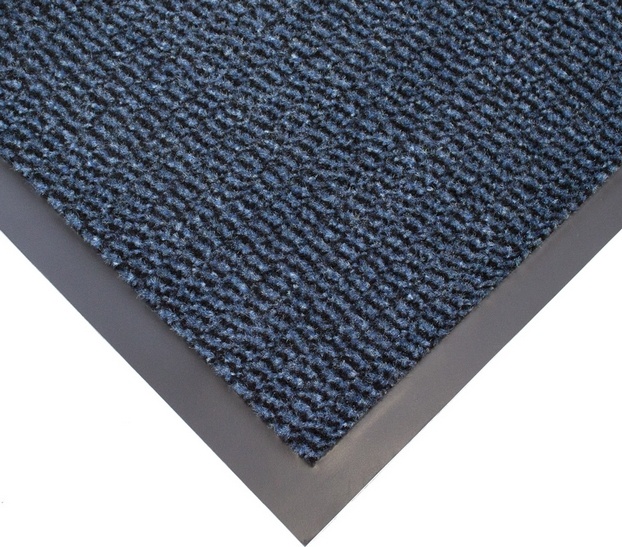 Vstupní rohož COBA Vyna-Plush černo-modrá 0,9 m x 1,2 m